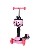 УЦЕНКА Самокат 5 в 1 GRAFFITI, колёса световые PU 120/80 мм, розовый - Фото 8