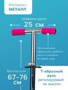 УЦЕНКА Самокат-снегокат 2 в 1 Snow Cat, колёса 100 мм, чёрный - Фото 4