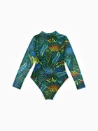 Купальник слитный женский SPF MINAKU, стрейтч-сетка, размер 42 (S), принт тропики  (артикул 10935576)  большой выбор товаров оптом и в розницу по низким ценам с доставкой