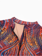 Купальник слитный женский SPF MINAKU, стрейч-сетка, размер 46 (L), принт узоры - Фото 3