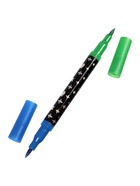 Фломастеры 12 штук, 24 цвета, с блёстками, двусторонние, в пластиковой коробке - Фото 4