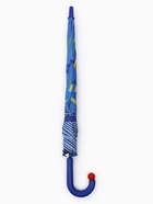 Зонт - трость детский «Динозаврики», полуавтоматический, R=43/50 см, синий - Фото 5