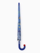 Зонт - трость детский «Динозаврики», полуавтоматический, R=43/50 см, синий - Фото 6