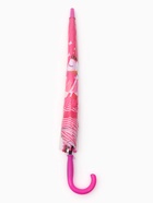 Зонт - трость детский «Лебеди», полуавтоматический, R=43/50 см, розовый - Фото 6