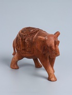 УЦЕНКА Сувенир дерево "Слон резной" 20х8х16 см - Фото 2