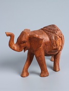 УЦЕНКА Сувенир дерево "Слон резной" 20х8х16 см - Фото 3