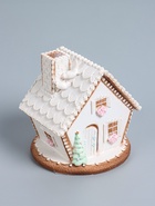 УЦЕНКА Сувенир полистоун свет "Пряничный домик с узорами, с птицами" 16,5х16х17 см - Фото 2