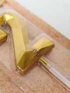 УЦЕНКА Свеча в торт на шпажке «Алмаз», цифра "2", золотая, 5 см - Фото 4