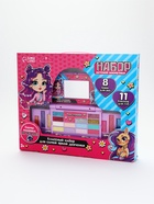 УЦЕНКА Набор детской косметики "Будь стильной", тени 8цв по 1,5гр,блеск 11цв - Фото 1