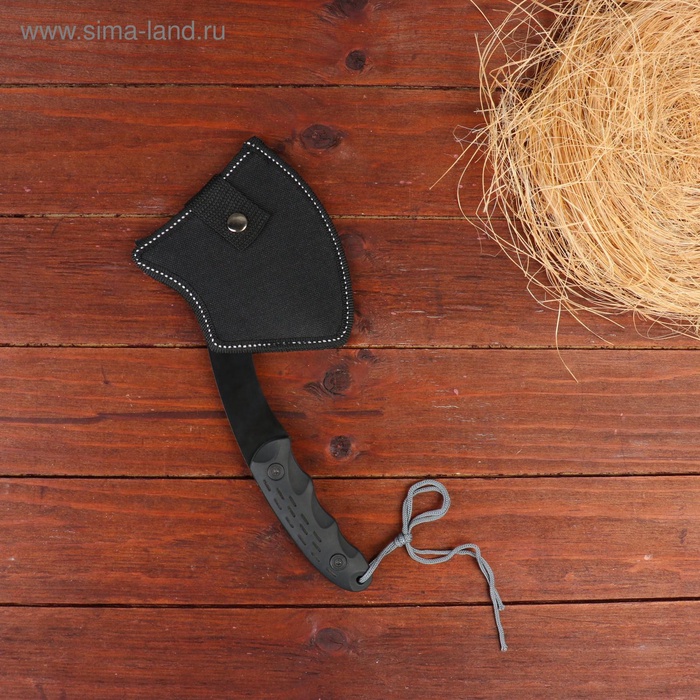 УЦЕНКА Топорик туристический «Мастер К», 10×28 см, 400 г, чёрный - Фото 1