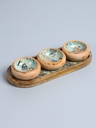 УЦЕНКА Набор розеток на подносе "Мудрый слон" (3 шт) дерево манго 33,5х13х6,5 см - Фото 2