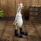 УЦЕНКА Сувенир дерево "Утка в новогоднем колпаке" 13х9х27 см - Фото 1