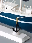 УЦЕНКА Сувенирная модель корабля «Калева», борта синие с белой полосой, 30×7×32 см - Фото 6