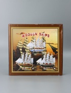 УЦЕНКА Сувенирная модель корабля «Калева», борта синие с белой полосой, 30×7×32 см - Фото 8