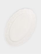 Блюдо сервировочное Garden rose, 30.5×19.5×2 см, керамика, белое - фото 122245728