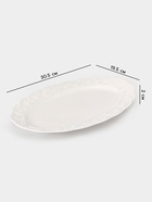 Блюдо сервировочное Garden rose, 30.5×19.5×2 см, керамика, белое - Фото 2