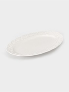 Блюдо сервировочное Garden rose, 30.5×19.5×2 см, керамика, белое - Фото 4