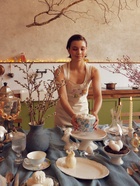 Блюдо сервировочное Garden rose, 30.5×19.5×2 см, керамика, белое - Фото 8