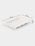 Блюдо сервировочное Breeze, 25×19×2 см, фарфор, белое  (артикул 10938779)  большой выбор товаров оптом и в розницу по низким ценам с доставкой