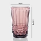 УЦЕНКА Набор стаканов 6 шт "Ла-Манш" 350 мл 8х8х12,5 см, розовый - Фото 2