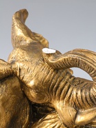 УЦЕНКА Копилка "Слон сидя" золото, 40х23х29см - Фото 7