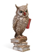 УЦЕНКА Фигура "Сова на книгах" коричневая, 14х6х6см - Фото 1
