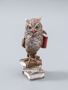 УЦЕНКА Фигура "Сова на книгах" коричневая, 14х6х6см - Фото 2