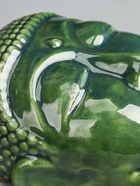 УЦЕНКА Маска «Будда» на подставке, керамика, цв. зелёный, 14×14×26 см - Фото 7