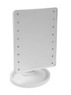 УЦЕНКА Зеркало KZ-06 настольное с подсветкой, 16 LED, сенсорное управление, 26,5×16×12 см, белое - Фото 3