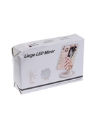 УЦЕНКА Зеркало KZ-06, подсветка, 26.5×16×12 см, 16 диодов, сенсорная кнопка, белое - Фото 10