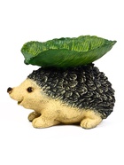 Садовая фигура из полистоуна «Ёжик с листом», 21×13×16 см  (артикул 10989988)  большой выбор товаров оптом и в розницу по низким ценам с доставкой