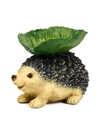 Садовая фигура из полистоуна «Ёжик с листом», 21×13×16 см  (артикул 10989988)  большой выбор товаров оптом и в розницу по низким ценам с доставкой