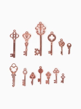 Декор для творчества «Ключи», розовый, МИКС 13 шт.