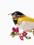 УЦЕНКА Брошь «Птичка-синичка», цветная в золоте - Фото 2