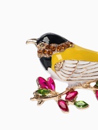 УЦЕНКА Брошь «Птичка-синичка», цветная в золоте - Фото 4