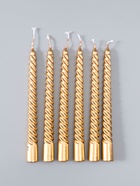 УЦЕНКА Набор свечей витых, 1.9×20 см, 6 шт., шампань - Фото 2