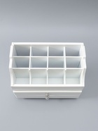 УЦЕНКА Шкатулка дерево для украшений и косметики 2 выдвижных ящика белая 26×16.5×21.7 см - Фото 7