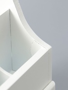 УЦЕНКА Шкатулка дерево для украшений и косметики 2 выдвижных ящика белая 26×16.5×21.7 см - Фото 9