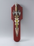 УЦЕНКА Сувенирный меч на планшете, цветное нанесение на лезвии, 52 см - Фото 2