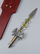 УЦЕНКА Сувенирный меч на планшете, цветное нанесение на лезвии, 52 см - Фото 5