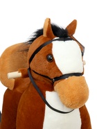 Качалка "Лошадка", со спинкой, цвет коричневый - фото 122245758