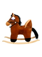 Качалка "Лошадка", со спинкой, цвет коричневый - фото 122245760