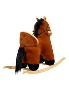 Качалка "Лошадка", со спинкой, цвет коричневый - фото 122245761