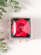 Шкатулка для украшений «Роза в футляре», подарочная, пластик, красная, 6.8×6.8×7.5 см - Фото 5