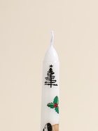 Набор свечей античных, 2.2×25 см, 2 шт. «Новогодние пёсики», белые, 8×28×2.3 см - Фото 3