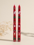 Набор свечей античных, 2.2×25 см, 2 шт. «Новогодние персонажи», красные, 8×28×2.3 см  (артикул 10980605)  большой выбор товаров оптом и в розницу по низким ценам с доставкой