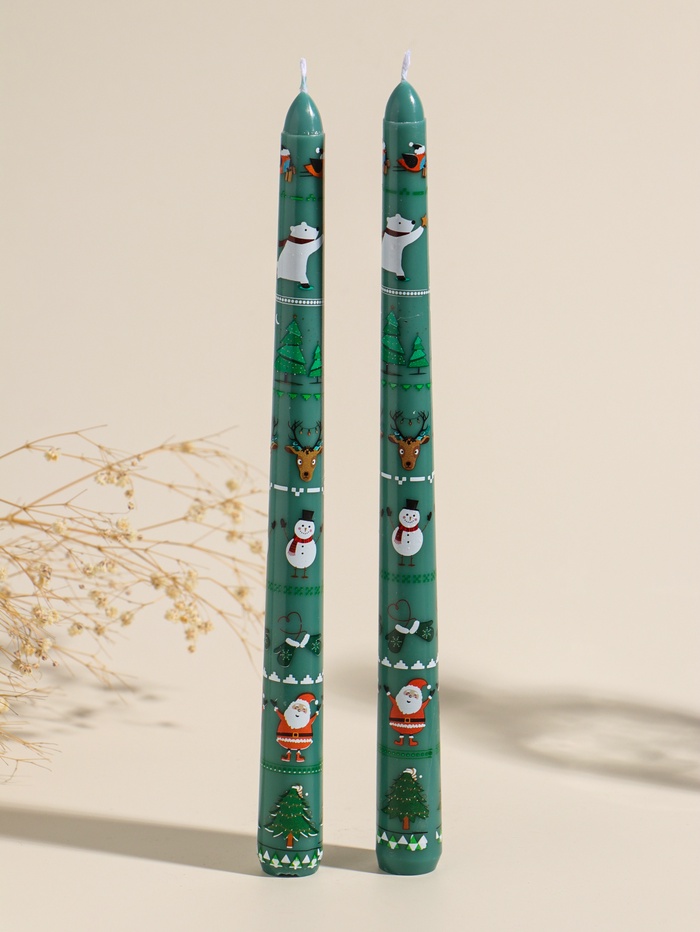 Набор свечей античных, 2,2х25 см, 2 шт 