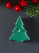 Ароматическая свеча чайная «Ель», зелёная, аромат рождественская ночь, 5×4×2.1 см - фото 122245804