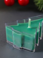 Ароматическая свеча чайная «Ель», зелёная, аромат рождественская ночь, 5×4×2.1 см - фото 122245805