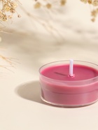 Чайная свеча ароматическая «Круглая» красная, цветочный, 3.8×3.8×1.8 см - Фото 3